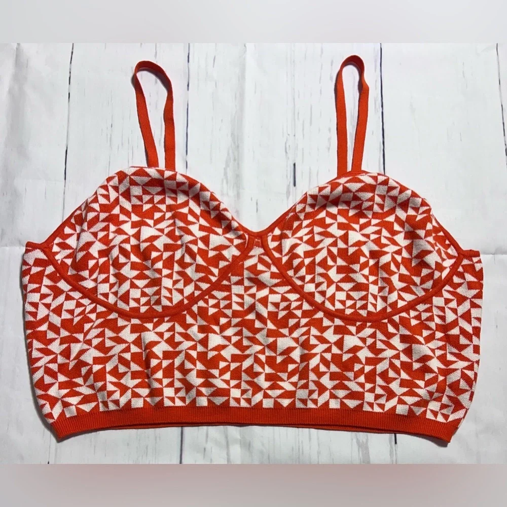 2/$20 Future Collective by Kahlana Barfield Brown - Orange Crop Tank - Picture 2 of 4